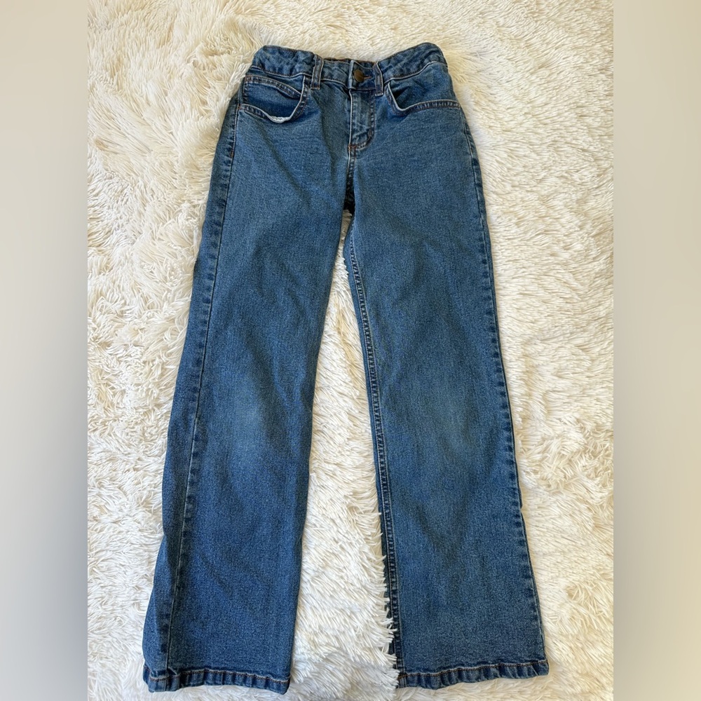 CARHARTT Blue Denim Straight Leg Jeans Boys Size 10 Classic 5 Pocket Casual Pant